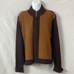 Jaclyn Smith zip up cardigan